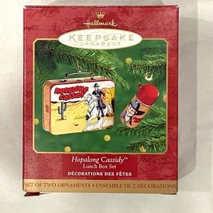 Hallmark Keepsake HOPOLONG CASSIDY Metal Lunch Box Ornament 2000 No Thermos